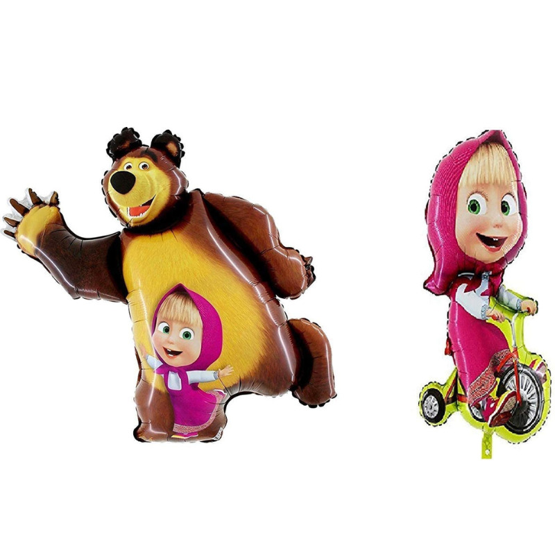 Masha and the Bear Party Shape Foil Balloons Set 35